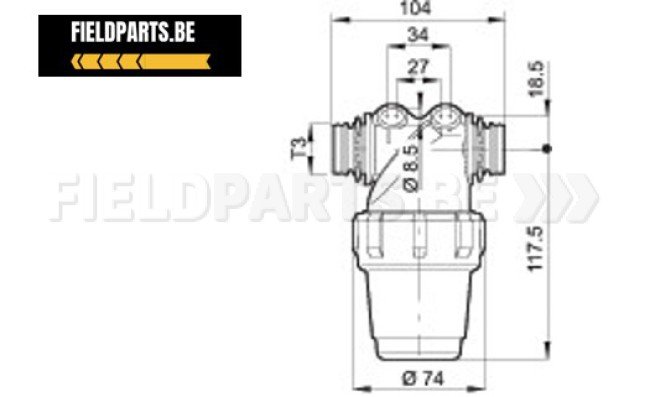 ARAG Persfilter T3M/M 100mesh