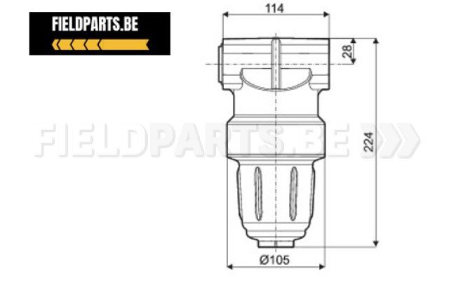 ARAG Persfilter 50bar met flens model 871 + 863 50 mesh model 345