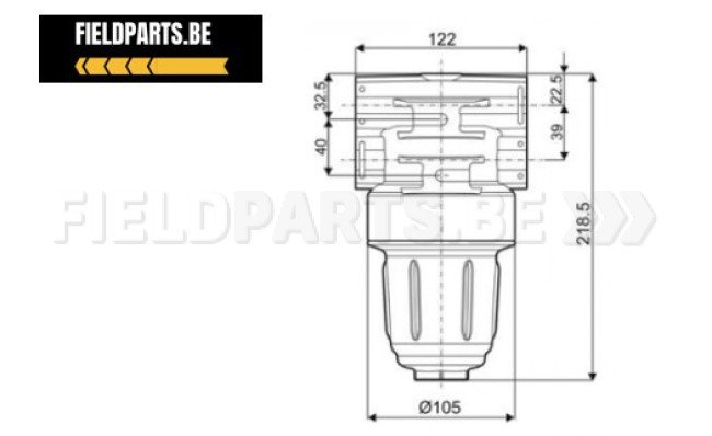 ARAG Persfilter 50bar met vorkverbinding 50 mesh model 345