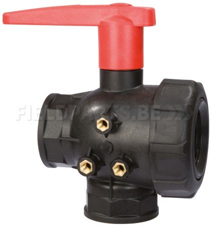 ARAG Kogelkraan 3-weg 3/4" lang handvat model 455