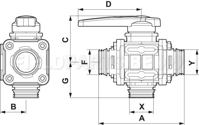 ARAG Kogelkraan 3-weg T7 model 453