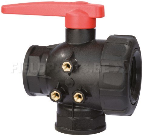 Vanne à bille 3/4" 3V flux. cont.
