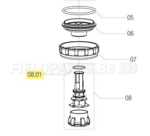 ARAG O-ring 2.5.x31.00 viton klepfilter model 313/314