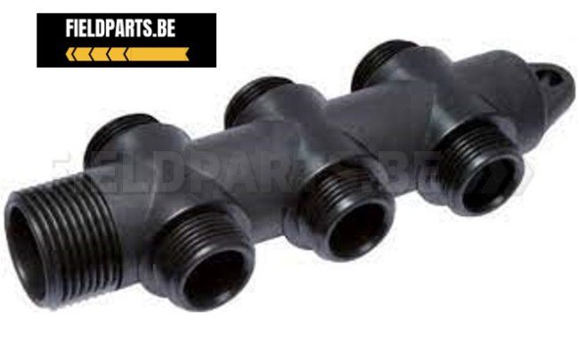 ARAG Verdeelstuk 1" 6-weg 3/4"