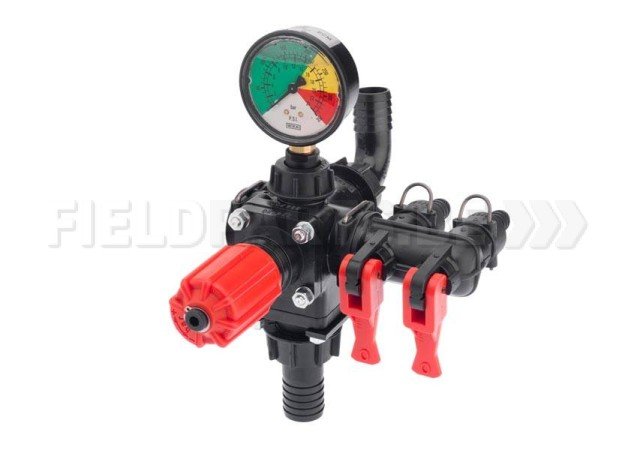 ANNOVI REVERBERI Manuele drukregelaar + 2 sectiekranen + filter